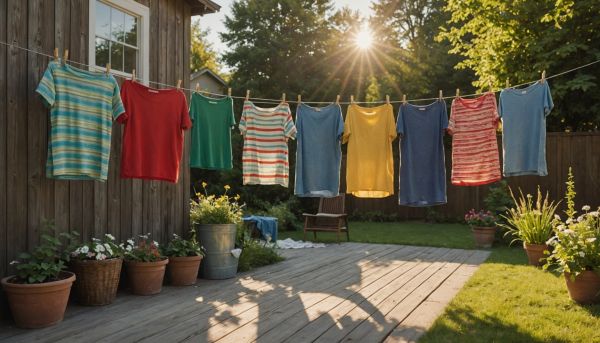 Les pinces à linge maintiennent tout en place dehors